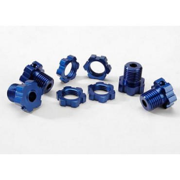 KIT DE SEXTAVADO DE RODA ESPECIAL TRAXXAS HUB / NUTS ALUMÍNIO ANODIZADO AZUL 17mm TRAX 5353X